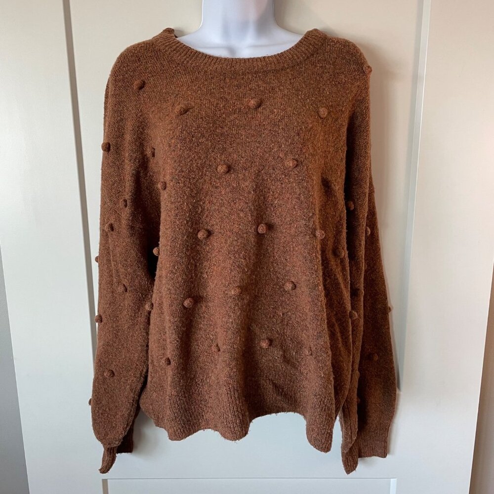 Women's / Teen's Madewell Brockton Bobble Pom Pom Sweater size L - Picture 2 of 11